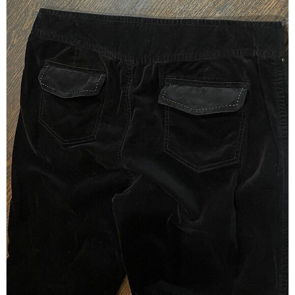 Eddie Bauer Pants Women’s 16 Tall 37x34 Velvet Black Stretch Soft Office Goth - Picture 10 of 10